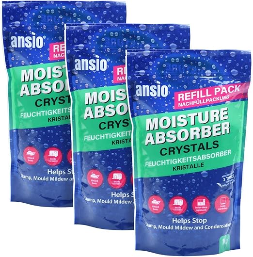 ANSIO Dehumidifier Condensation Remover Moisture Absorber Refill