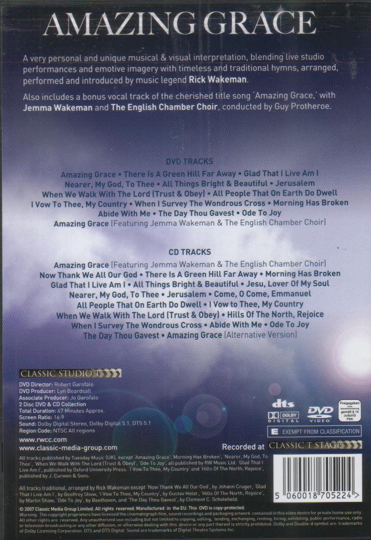 Rick Wakeman - Amazing Grace [DVD + CD]