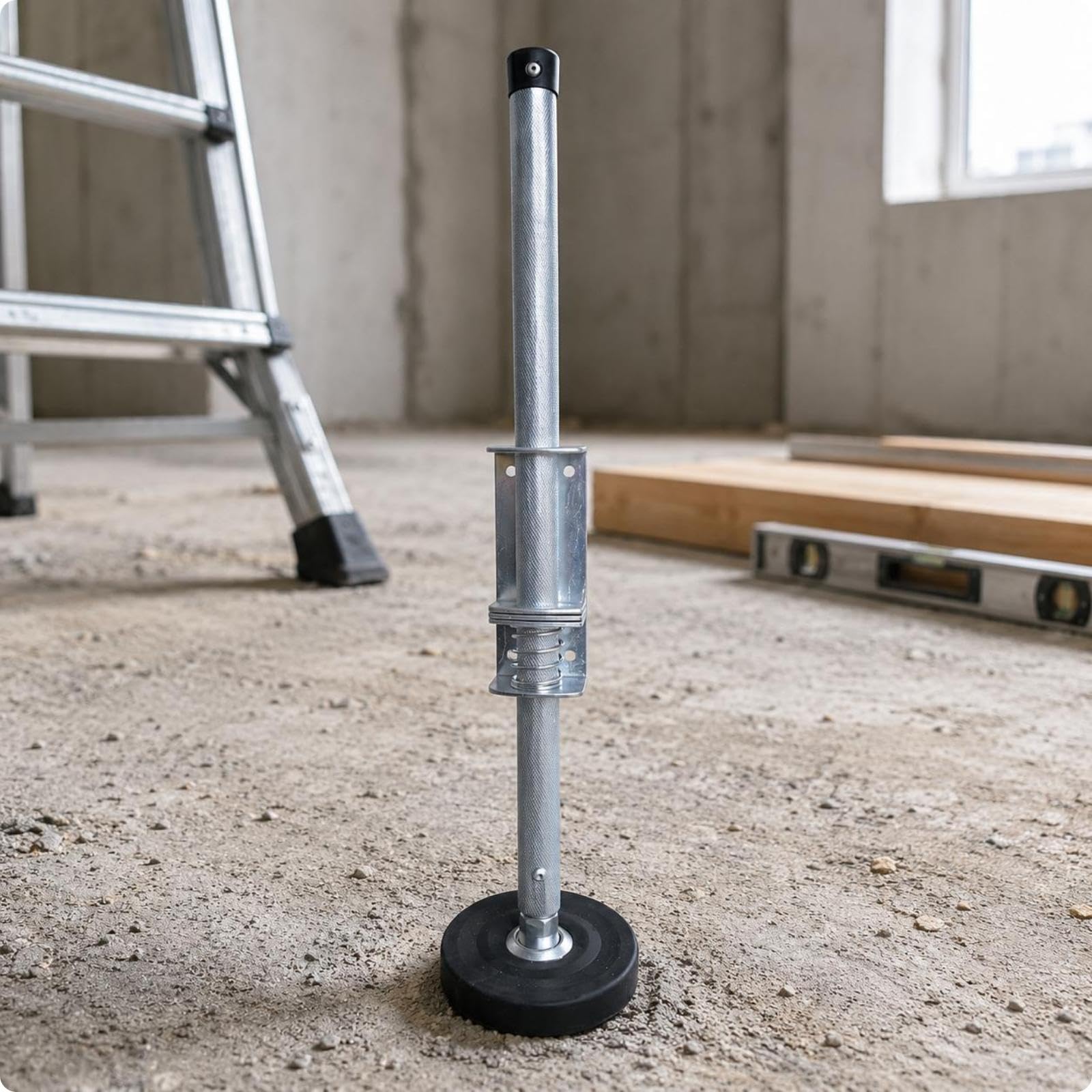 Telescopic Ladder Support Foot Threaded Ladder Foot Stabilizer Anti-Slip Household Implement 60CM 6x70mm-image-17