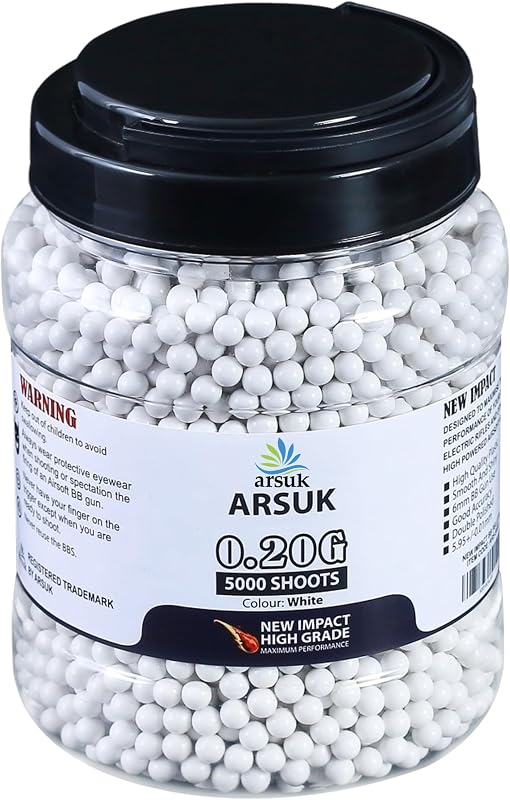 6mm Airsoft BBS – Seamless Plastic Pellets for Precision Target Practice & Airsoft Gameplay BBS for Airsoft Magazines and Accessories