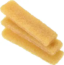 PATIKIL Borracha Borracha Borracha de Cimento 82 x 20 x 10 mm, Pacote com 6 Ferramentas de Limpeza Removedor de Adesivo Retangular para Artesanato em Papel Lixar Cinto Discos Skate, Amarelo