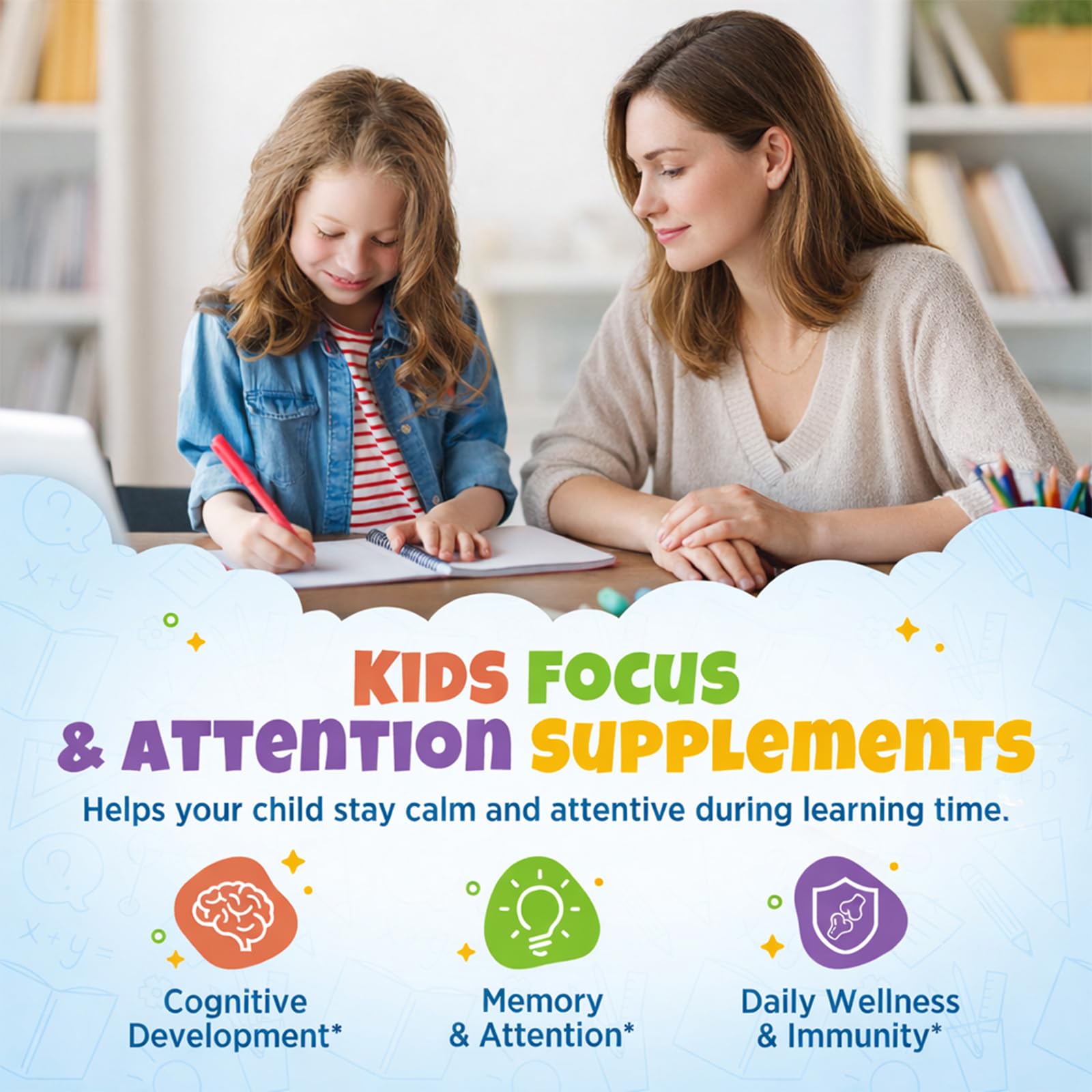 Kids Focus and Attention Supplements with Phosphatidylserine, L-Theanine, Omega-3 & Magnesium Glycinate - Kids Brain Vitamins Liquid Drops - Supports Concentration, Memory, Sleep & Mood, Strawberry — Amazon image 4