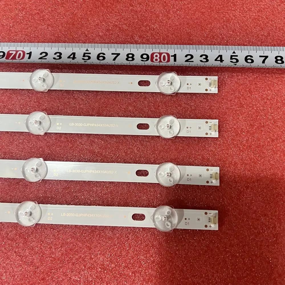 LOCLPCKGYA LED Backlight Strip 10LED For 43PUS6554 43PUS6504 43PUS7555 43PUS7505 43PUS6754 43PUS7304(4pcs For 1 TV)