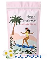 Vista 1 de Ajoura Cuentas de cera dura de 1 libra para depilación, granos de cera de manzanilla para cuerpo completo, brasileño, depilación de bikini, cara