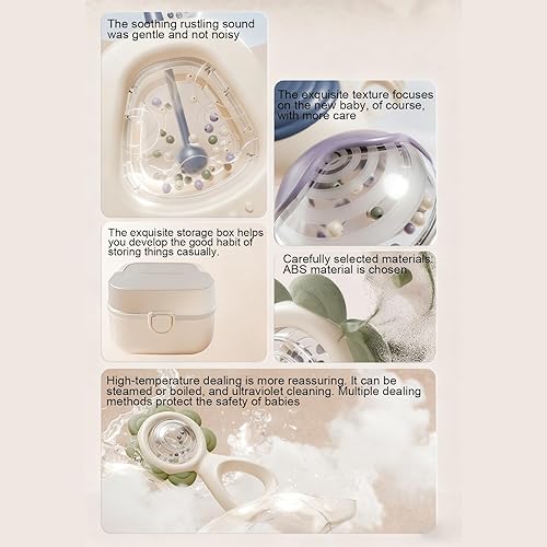 Miniatura 6 de Soothing Rattle Toys, Interactive Musical Set, 5-Piece Teething Rattles with Soft Grip, Compact Educational Sensory Toy, Toy with Colorful Design,