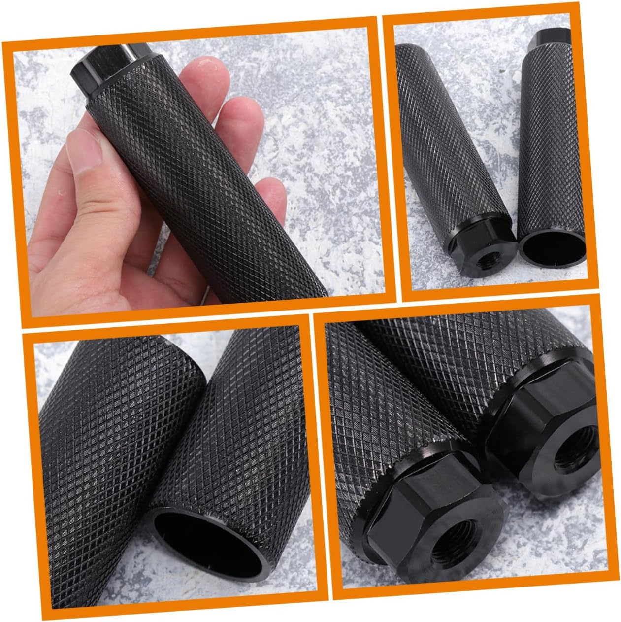 4Pcs Sturdy Bike Pegs Wear Resistant Non Slip Cycling Rear Pegs for Mountain Bicycles Easy Installation Durable Stylish Replacement Accessory