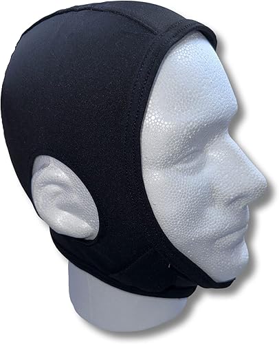 Miniatura 7 de Great Call Athletics  Cubierta de pelo de lucha libre premium  Red de pelo negro elástica de 4 vías para adultos y jóvenes  Cumple con la NFHS