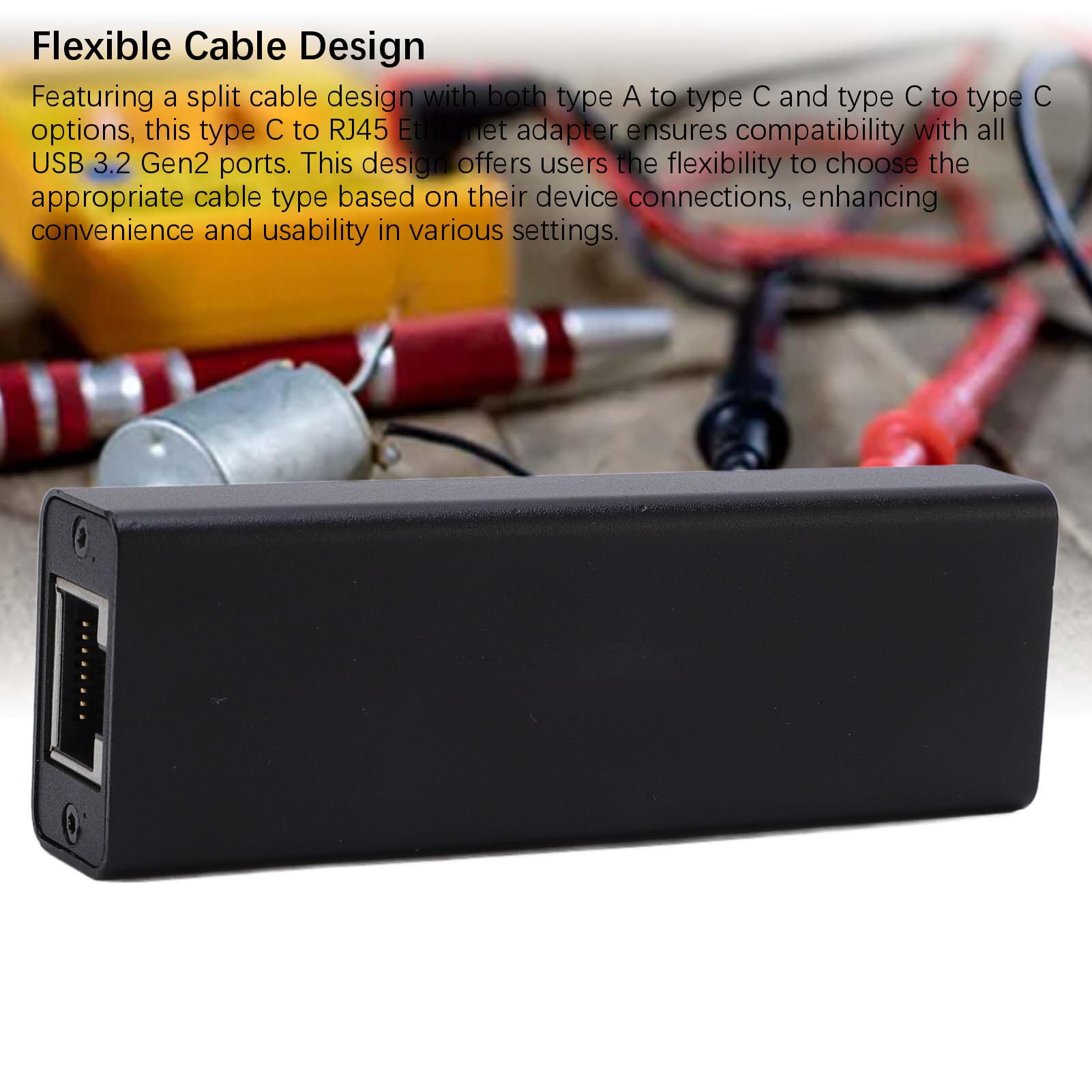 Fabater USB un Ethernet con Basso Consumo di Energia di 5 Gbit/S Velocità per la Trasmissione HD e la LAN in Adattatore di Rete di Giochi Online per un Materiale di Connessione Stabile ABS ABS