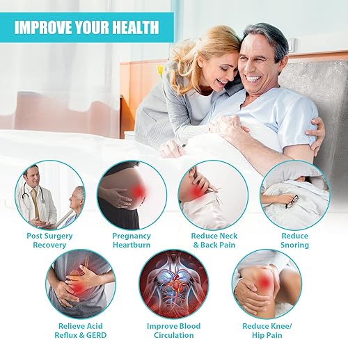 Miniatura 2 de Juego de almohadas de cuña de espuma para cama  Almohada de lectura y almohada de cuña de apoyo de espalda para dormir  2 almohadas separadas para