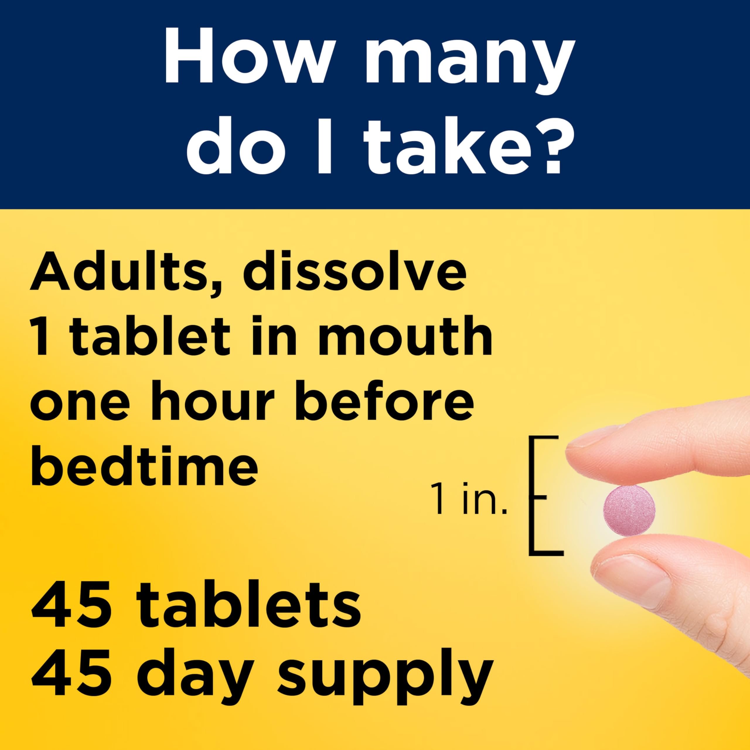 Nature Made Melatonin 10mg Fast Dissolve, Maximum Strength, 45 Tablets — Amazon image 4