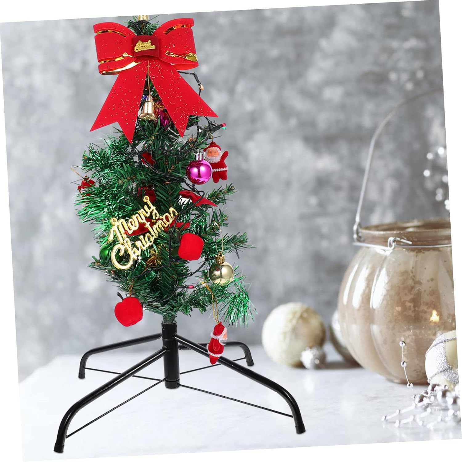 1pc Christmas Tree Holder Christmas Tree Stand Base for Pole Stable Tripod Design for Holiday Decor