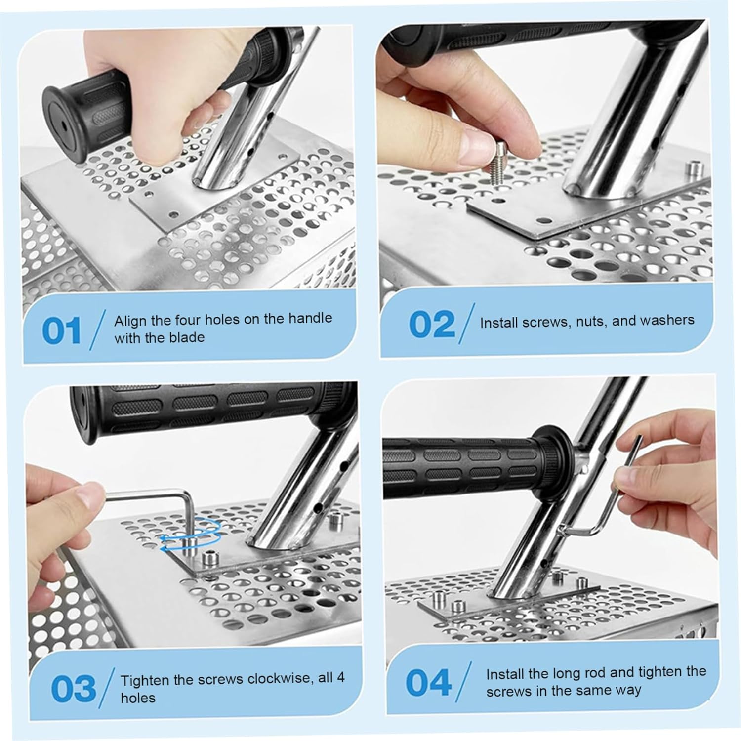 Sand Scoop for Metal Detecting, 51 Inch Stainless Steel Metal Detector Shovel with Adjustable Long Handle, Detachable Hollow-Out Sand Sifter Shovel for Beach Garden