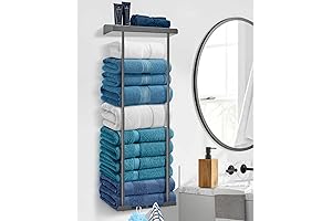Hommtina Towel Storage Anti-rust Black Towel Holder