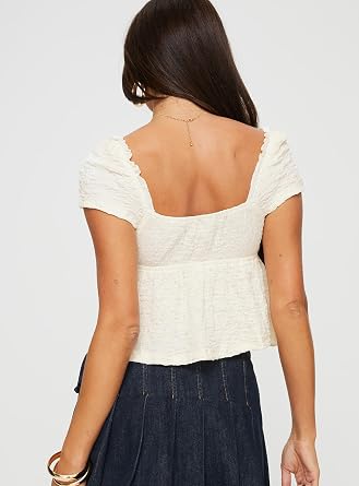 Princess Polly Women's Kellan Cap Sleeve Top