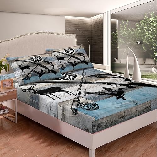 Miniatura 51 de Castle Fairy Juego de sábanas con temática de Halloween, tamaño Queen, juego de ropa de cama con estampado de animales de murciélagos negros