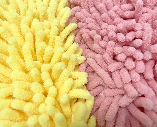 Miniatura 6 de iMaylex Paquete de 2 toallas de mano de felpilla, de secado rápido y de microfibra de alta absorción con bucles para colgar para cocina y baño, 5.9