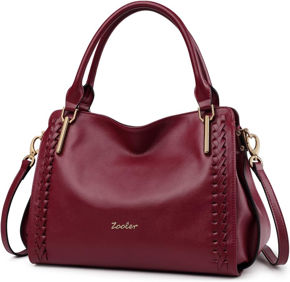 GLOBAL Leather Purses and Handbags for Women Shoulder Bags Satchel Lady's Tote