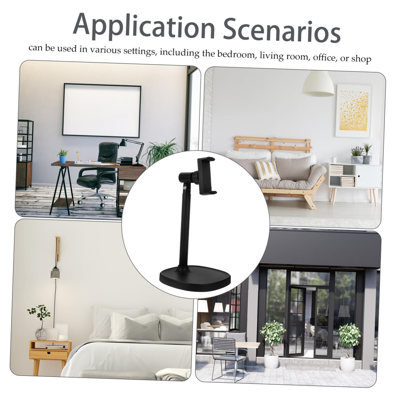 UPKOCH Supporto Telefonico Regolabile Per Scrivania Stabile e Pratico Per Visione Senza Mani Compatibile Con Smartphone e Tablet Design Versatile Per Casa e Ufficio