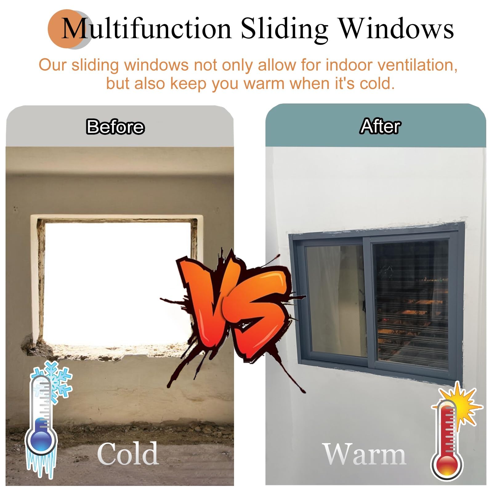 Ventana de gallinero, ventana corrediza con vidrio y pantallas, fácil instalación para gallinero