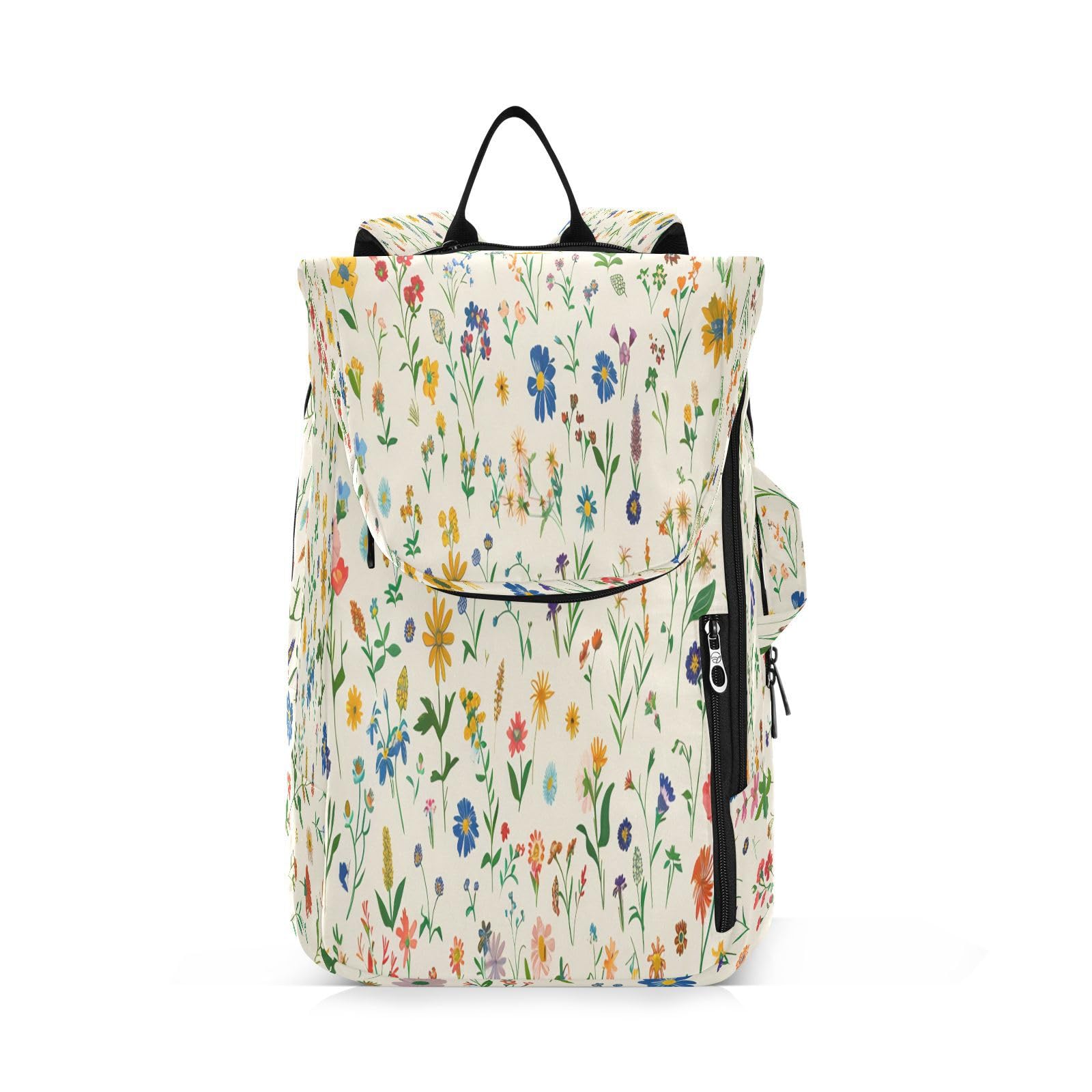 DUOBU Tennis Bag Colorful Wildflowers Large Waterproof Pickleball Bag for Men and Women Crossbody Backpack for Tennis Badminton Pickleball Racketball