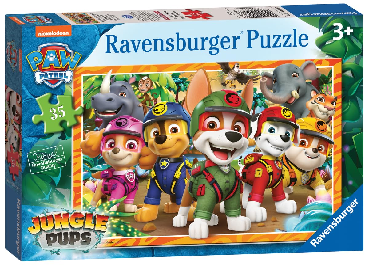 Ravensburger - Puzzle: Patrulla Canina, Puzzles Infantiles 3 Años o Más, 35 piezas, Rompecabezas, Regalos Niños 3 Años, 26,5x18cm