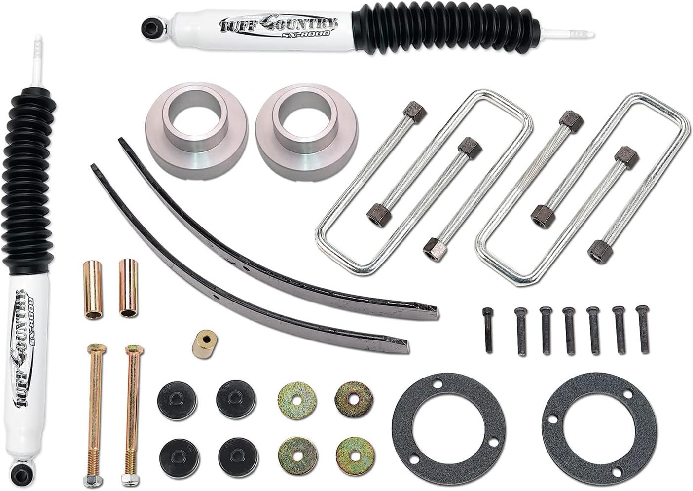 Tuff Country 52907KN 3" Lift Kit by (Excludes TRD Pro) with SX8000 Shocks 4x4 Compatible with/Replacement for Toyota Tacoma & PreRunner 2005-2022