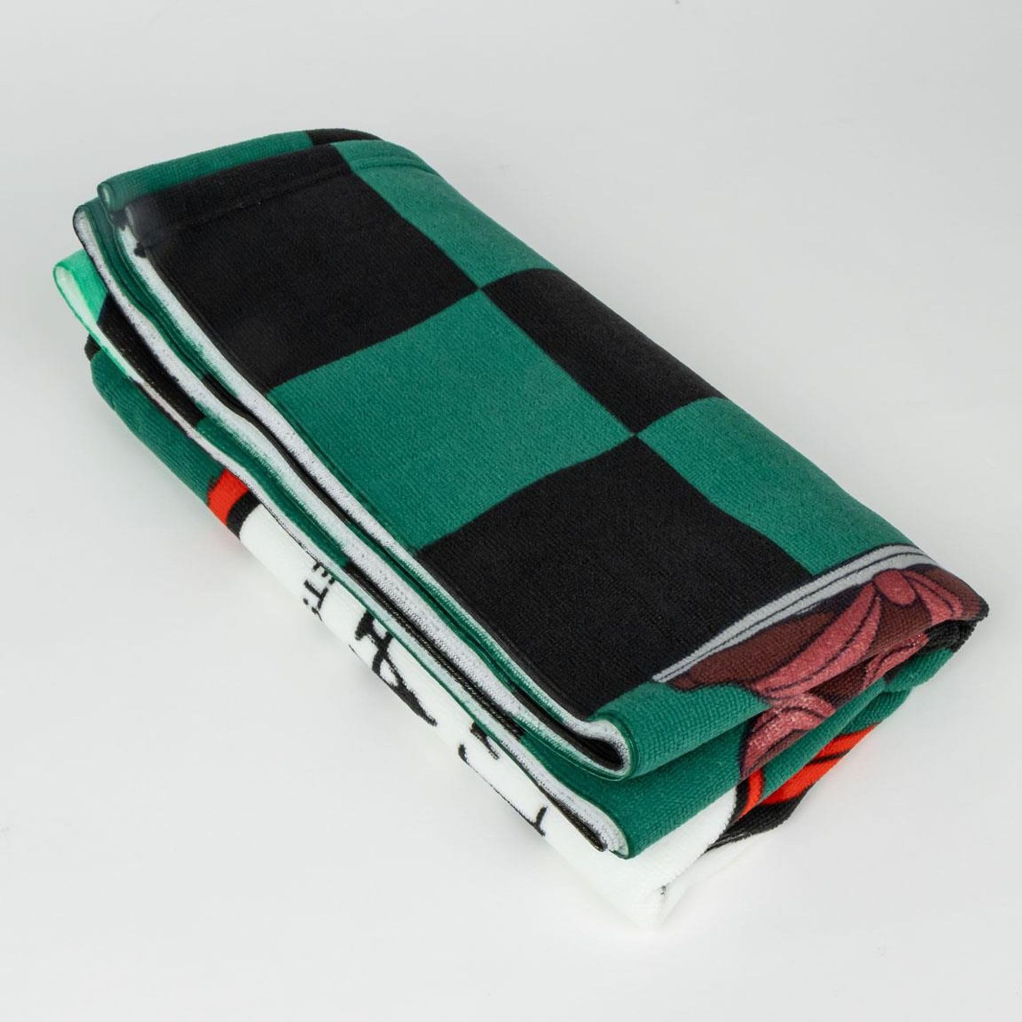 Serviette De Bain Demon Slayer Pour Enfants - Imprimé Tanjiro, 70x140 Cm, 100% Polyester 240 GSM, Fabriquée En Espagne
