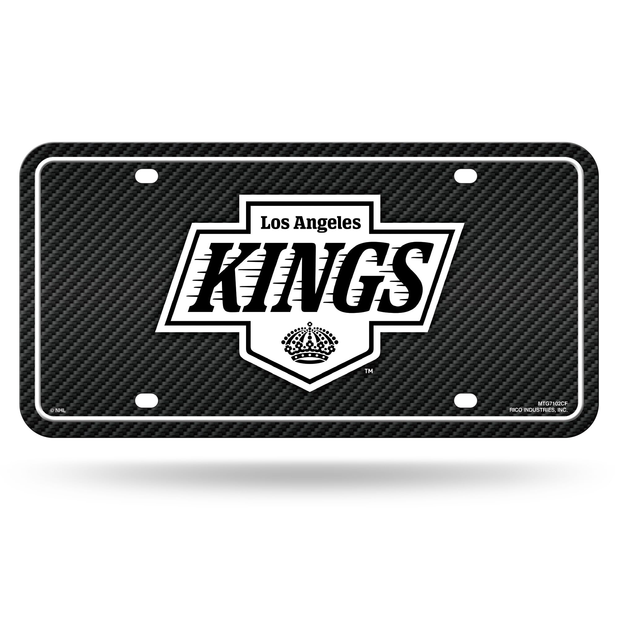 Rico Industries NHL Chicago Blackhawks Carbon Fiber Metal Auto Tag 8.5" x 11" - Great for Truck/Car/SUV