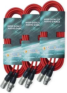 Câbles Patch Keepdrum GC028 - Jack Coudé 6,3 Mm - Lot De 3 - 60 Cm - 3 Couleurs