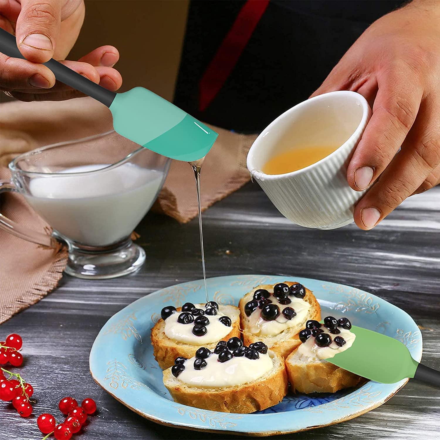 Amazon | WE-CEF シリコンスパチュラ 5個セット 高温耐性 食品グレード