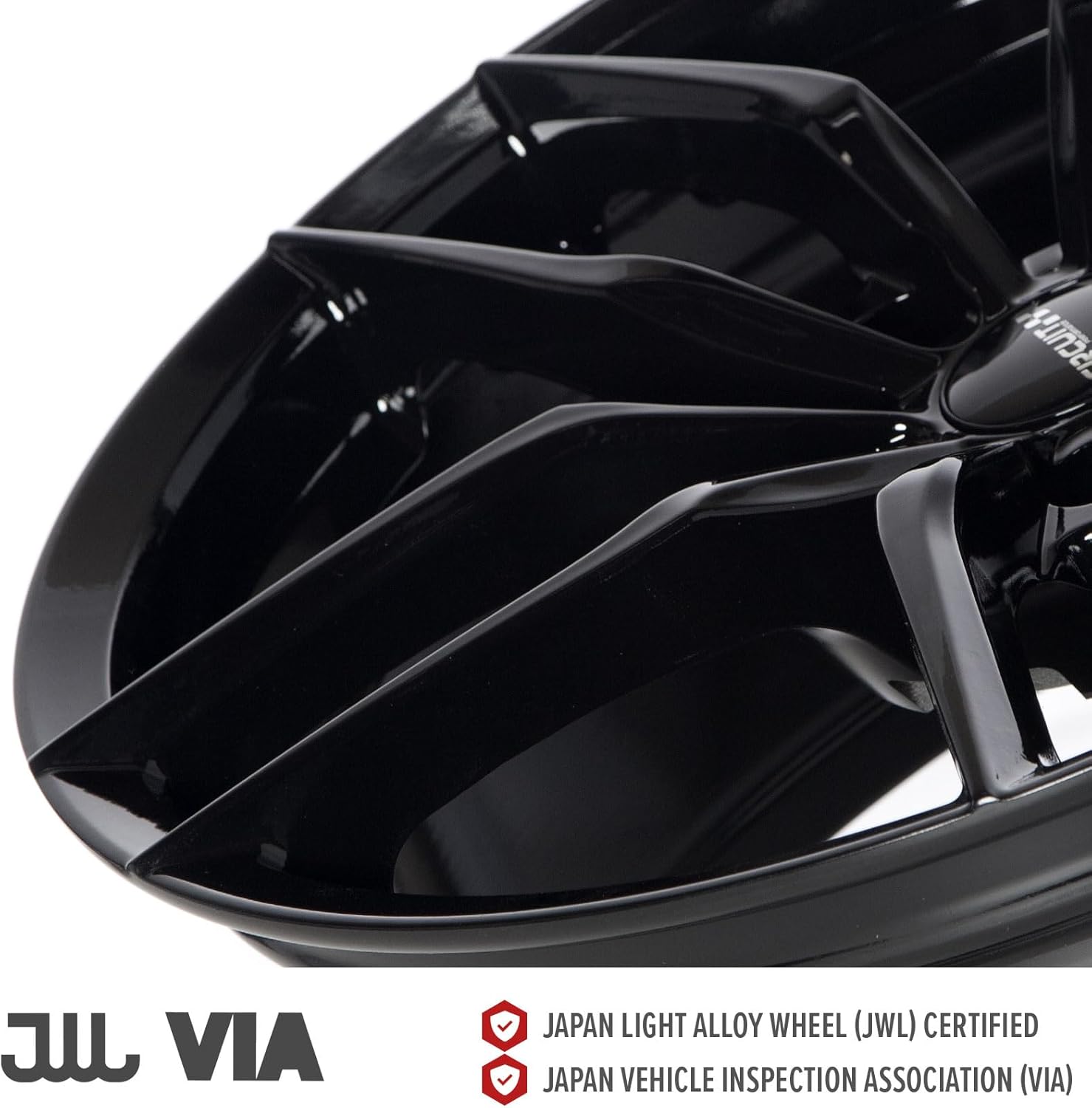 Circuit Performance CP34 17x7.5" Gloss Black 5×114.3 [+35mm] Compatible with Honda Accord, Civic