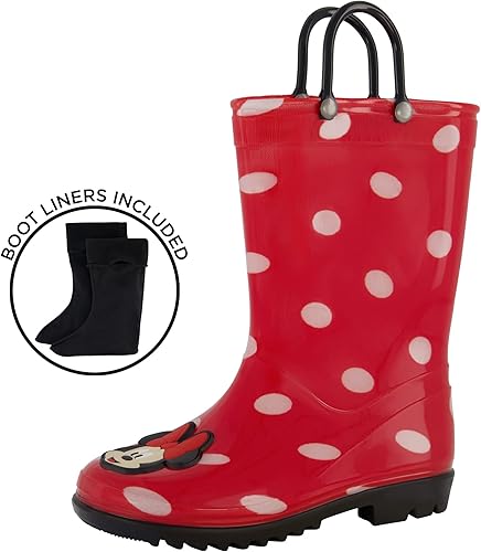 Miniatura 2 de Disney Botas de lluvia para niña con forro suave extraíble para nieve