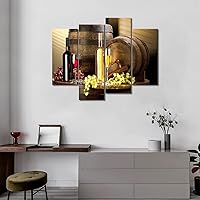 Vista 3 de Cuadros de vinos y uvas para la pared, de First Wall Art, decoración moderna para el hogar