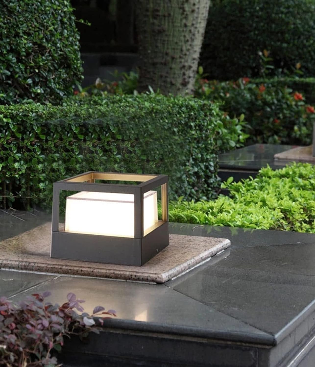Areezo Lymon Elegant Black Outdoor Gate Light | Weatherproof LED Gate Lamp for Home & Garden, Park, Street, Pathway, Boundry Wall, (Pack of 1) (GL Topaz LED Black)-image-16