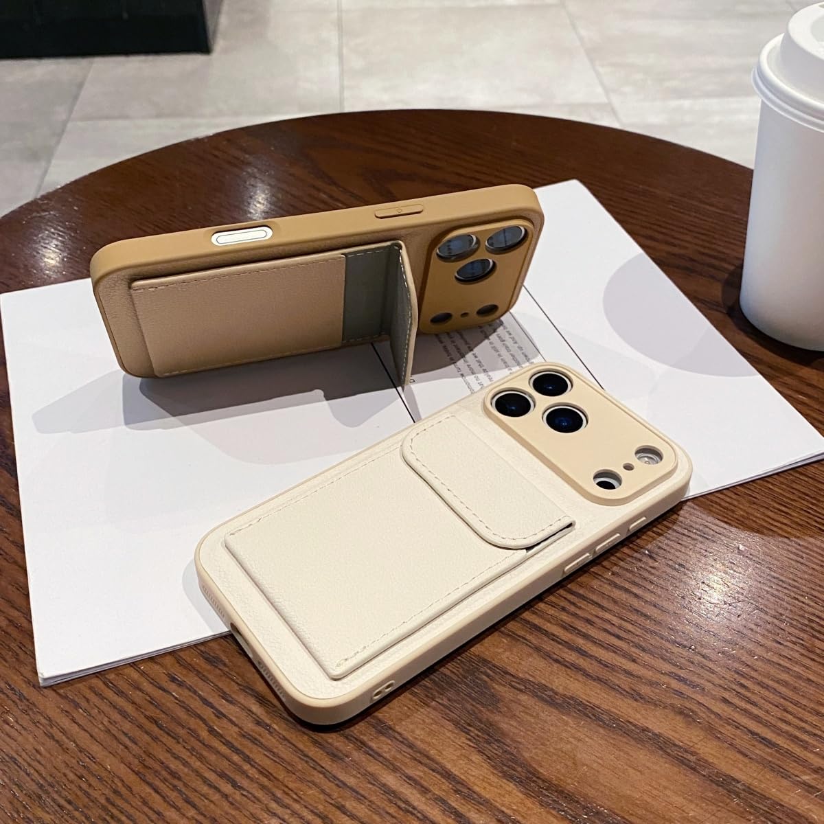 Amazon.co.jp: RNOZX iPhone 11 Pro Max用レザーウォレットポケット