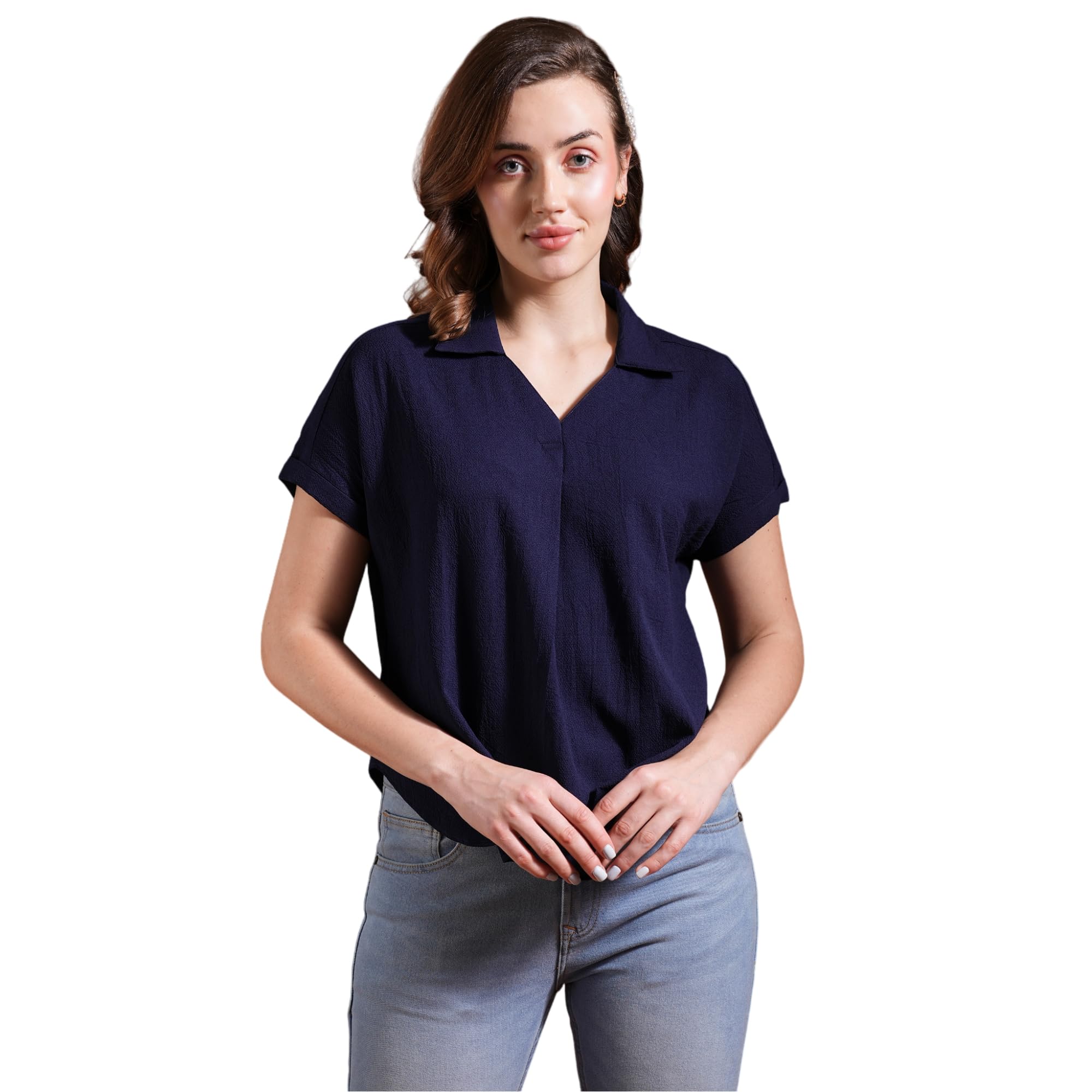 Women's Solid Regular Fit Top-image-20