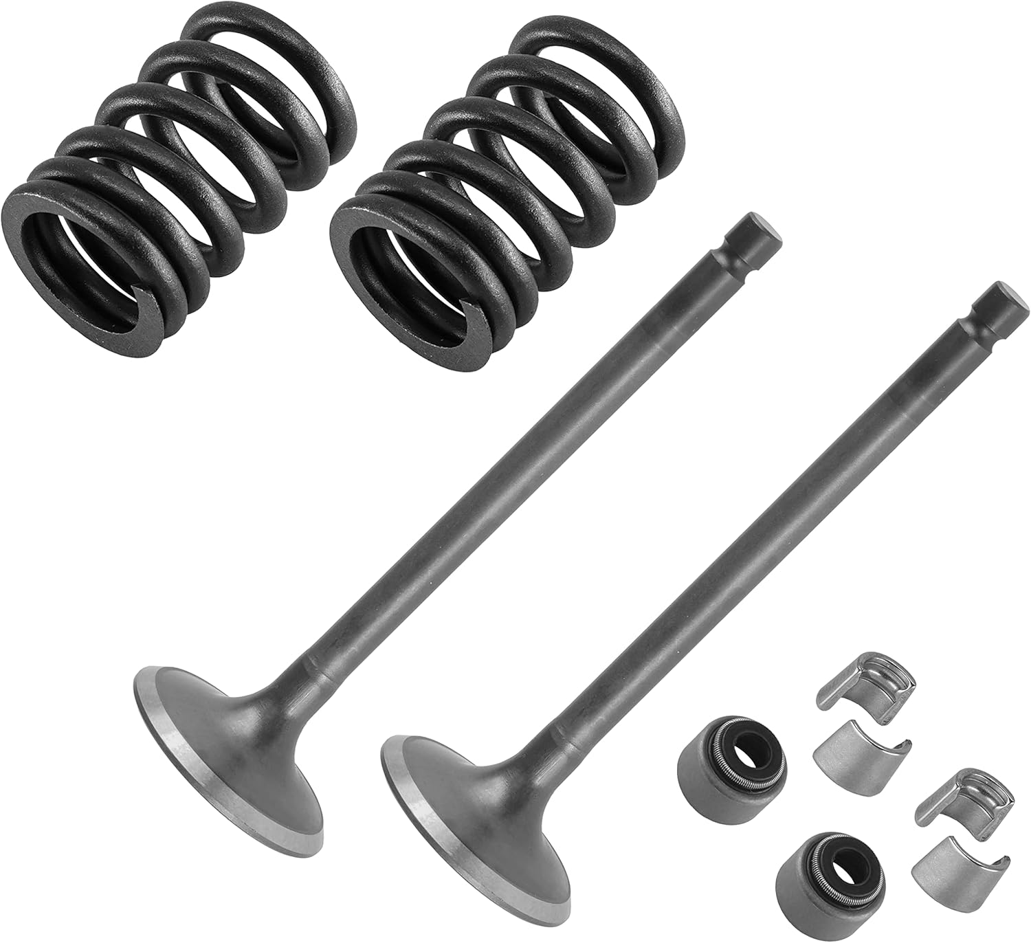 Caltric 2x Exhaust Valve Kit compatible with Yamaha 5VK