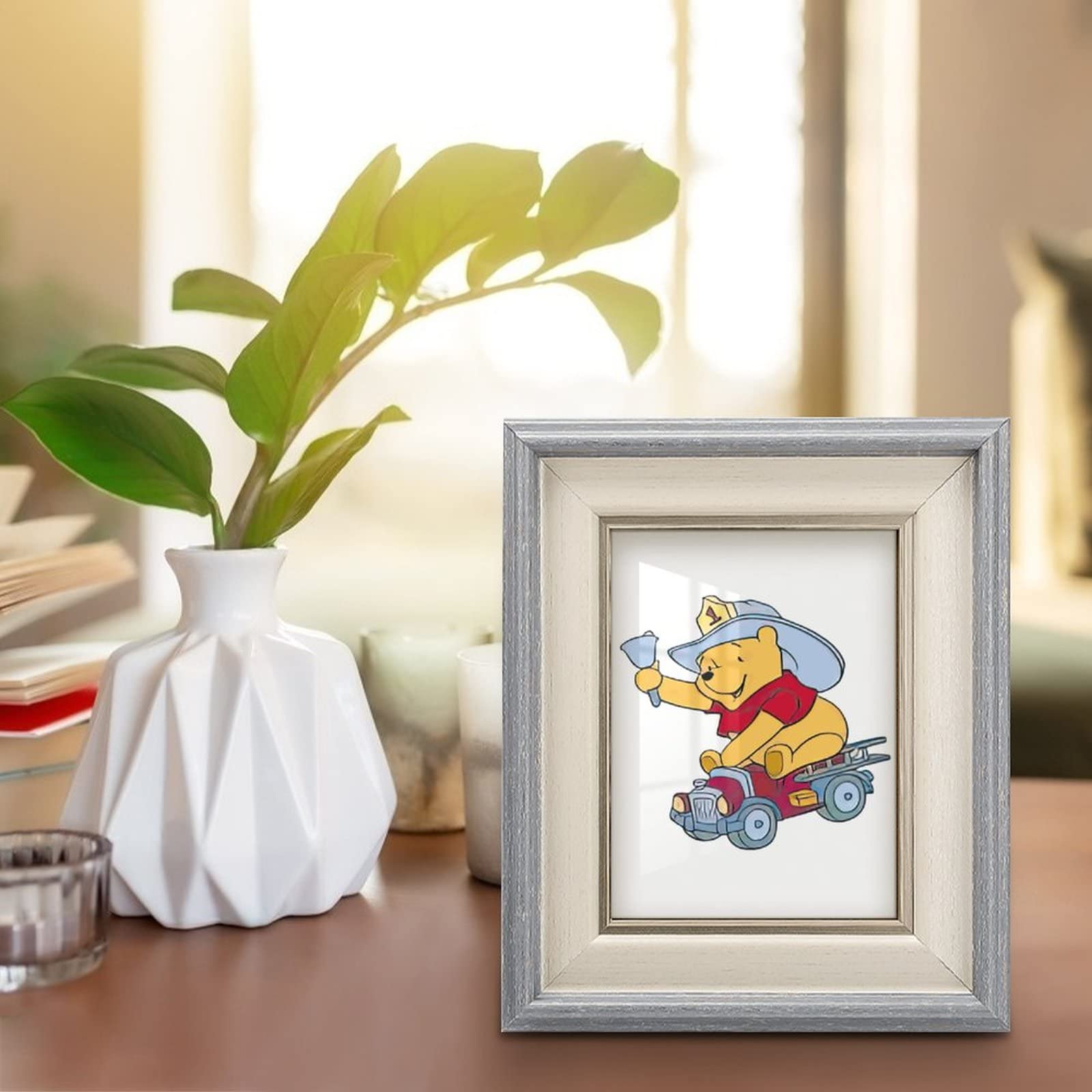 Amazon.co.jp: くまのプーさん フォトフレーム 木製 写真立て 木目調