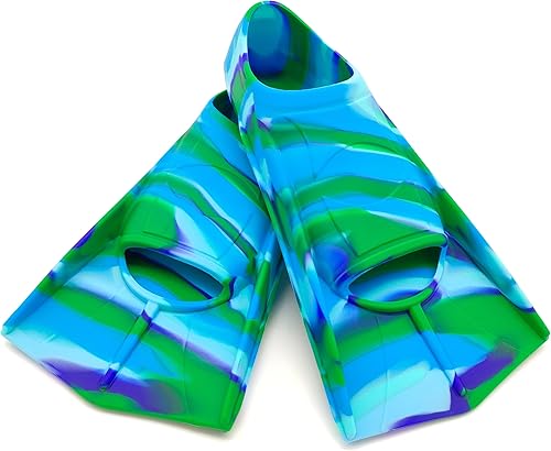Miniatura 28 de Fadgesy Swimming Training Fins,Comfortable Silicone Flippers for Swimming and Diving,Size Suitable Kids Girls Boys Adult