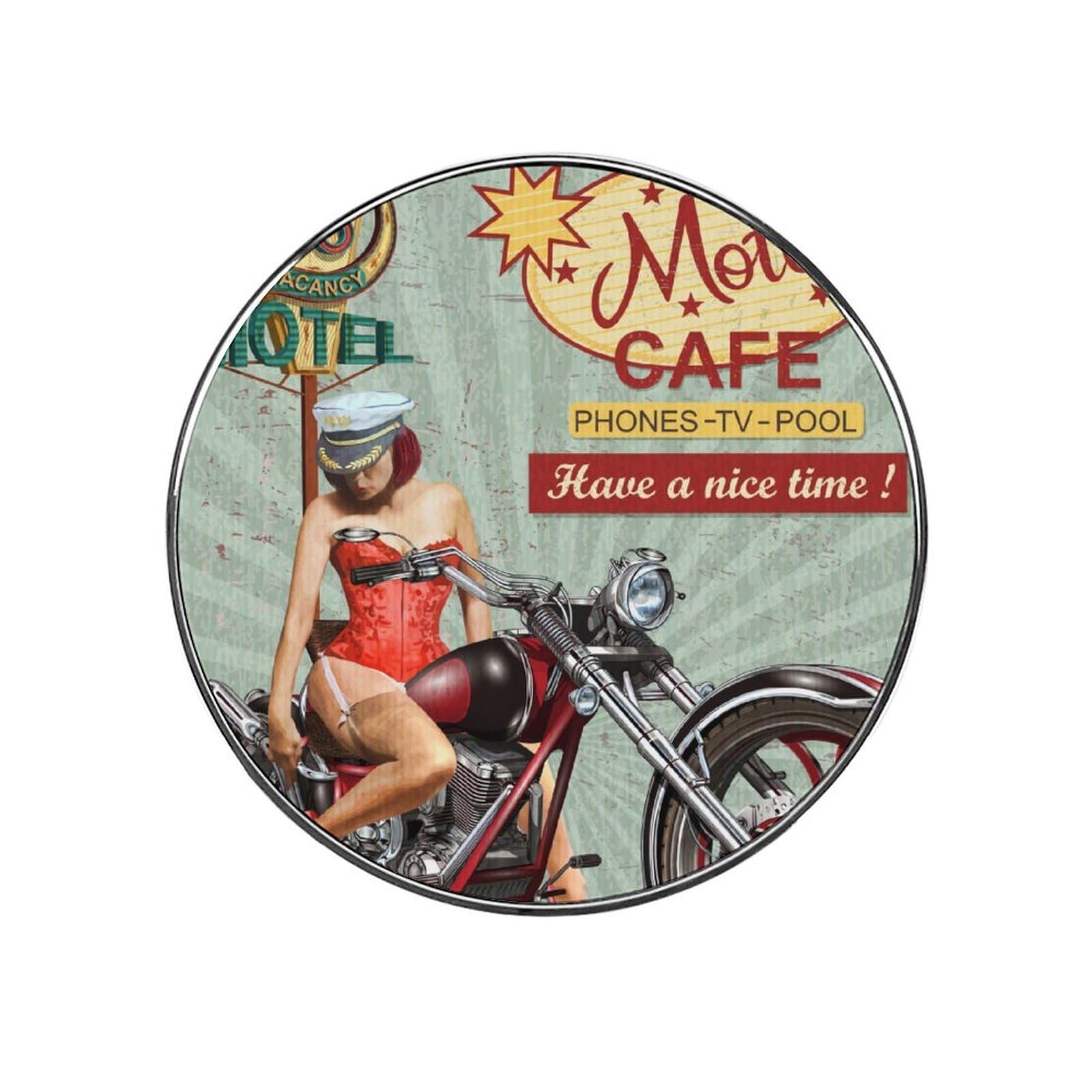 Woman Motorcycle Refrigerator Magnet Decorative Locker Magnet For Kitchen And Office Home Décor