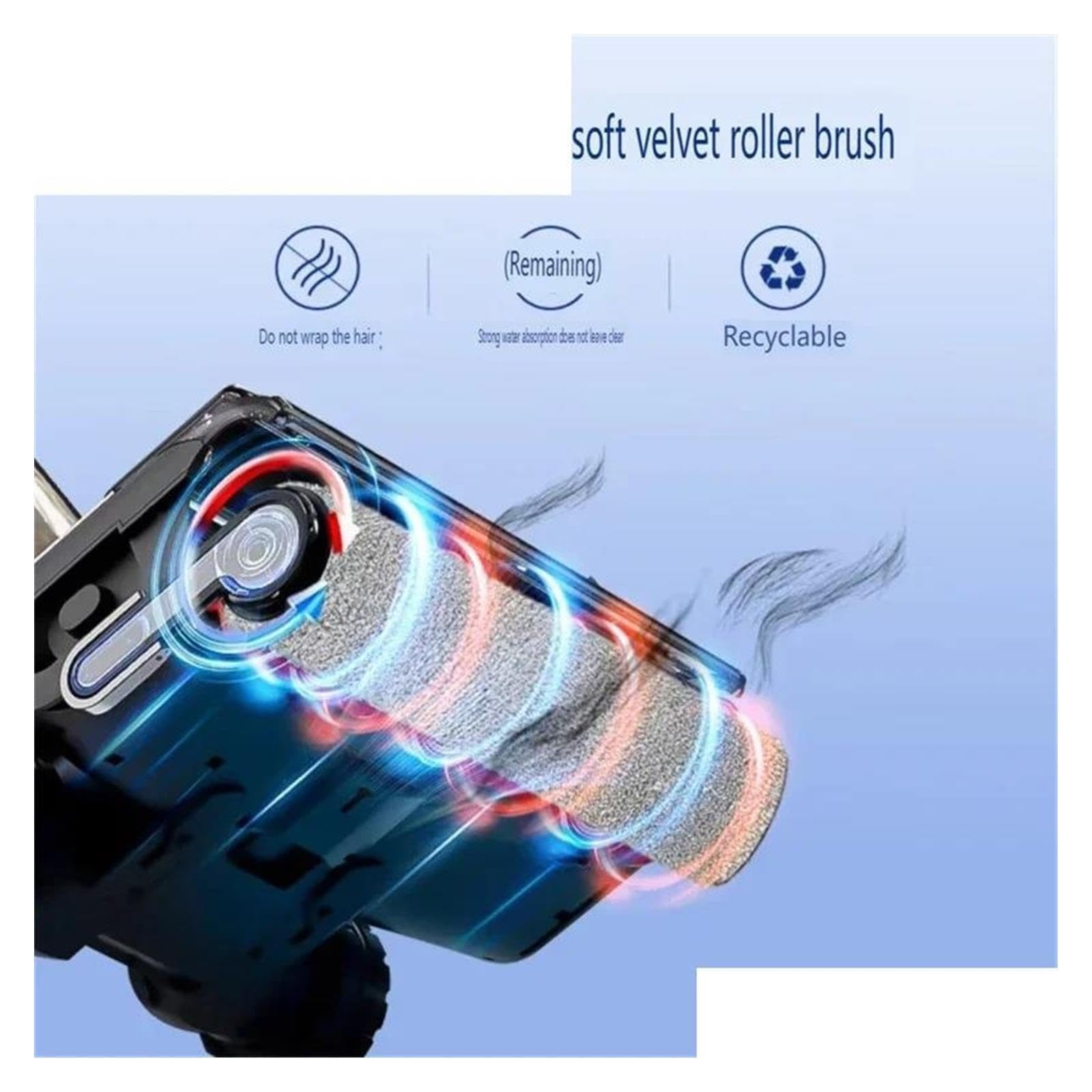 Accesorios de filtro de cepillo de rodillo consumible for aspiradora en seco y húmedo, compatibles con Tineco, Floor One Switch S6/Stretch S6/S7 Stretch Ultra(3pcs)