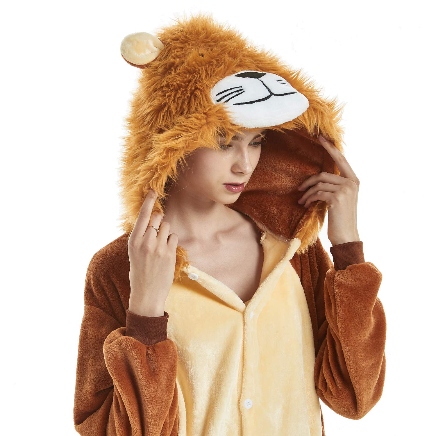 Onesie Pijamas de Animales, Unisex Adultos Pijamas Cosplay Traje Dibujos Animados Pijamas Ropa de Dormir Diaria