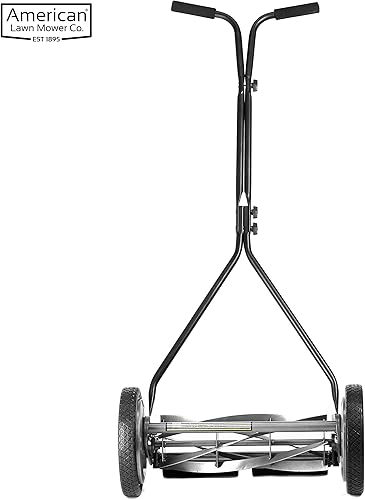 Miniatura 3 de American Lawn Mower Company 1415-16 Cortacésped de carrete de empuje de 5 cuchillas de 16 pulgadas 16 pulgadas 5 cuchillas gris
