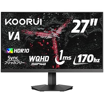koorui 27インチ 170Hz WQHD ゲーミングモニター 楽天市場】【抽選で最大100%ポイントバツク！】【10%OFFクーポン