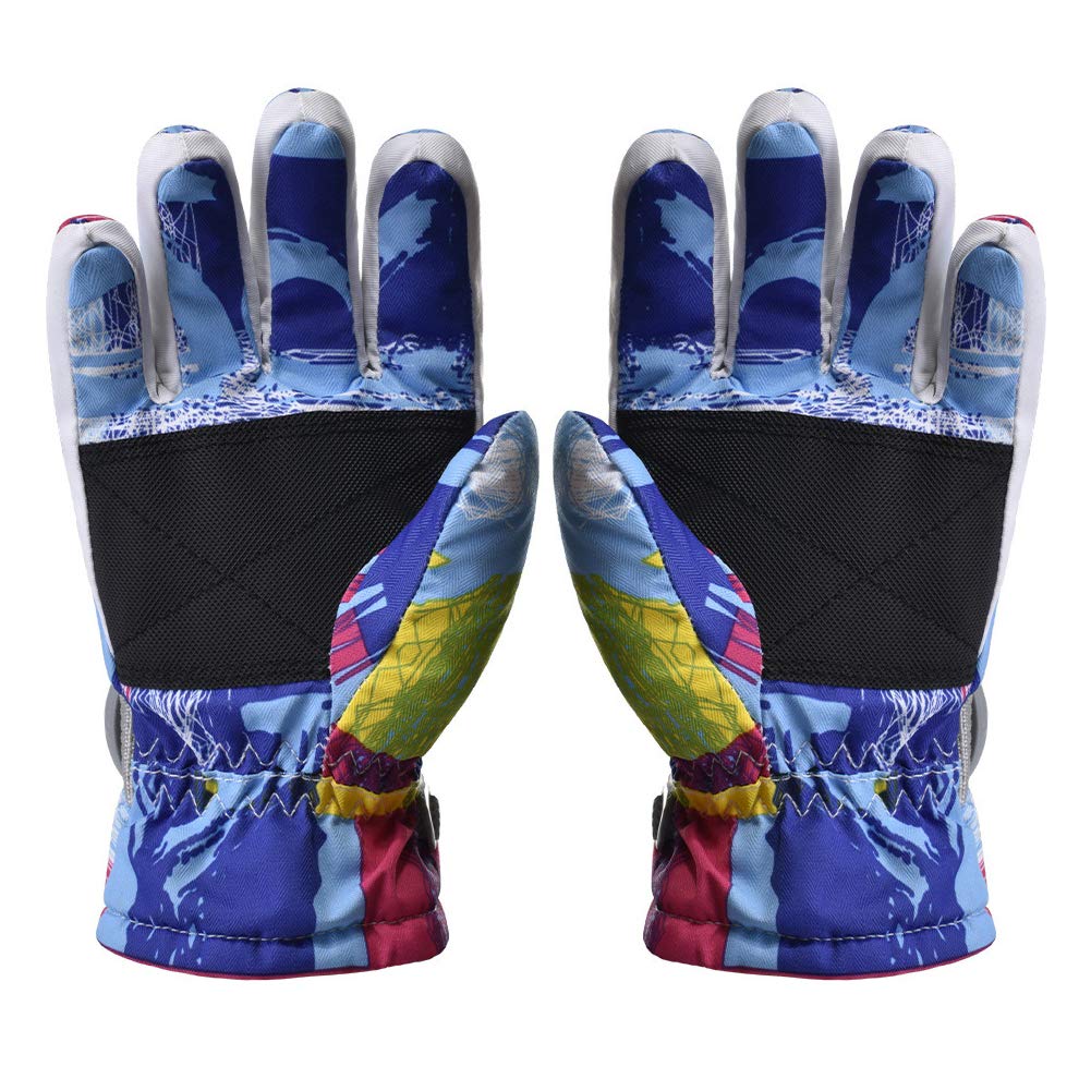 Guanti, Guanti Termici, Guanti da Sci for Bambini, Guanti Sportivi all'Aria Aperta for Bambini Guanti da Neve Invernali for Bambini Guanti da Neve Impermeabili Antivento Guanti for Bambini Ragazzi Rag