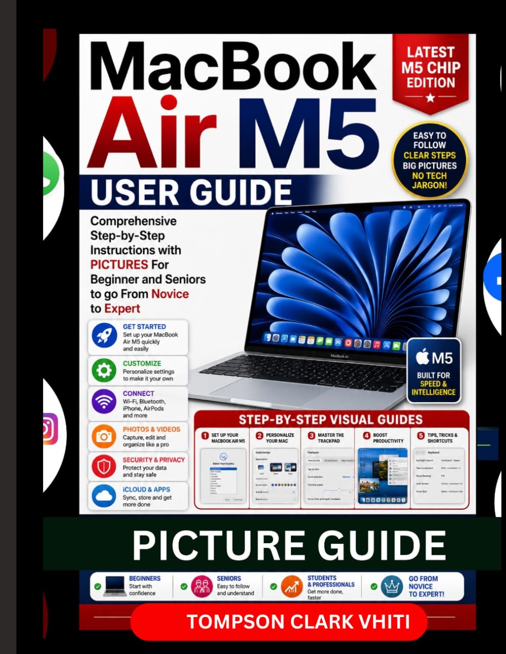 MacBook Air M5 User Guide: Comprehensive Step-by-Step Instructions with PICTURES For Beginner and Seniors to go From Novice to Expert