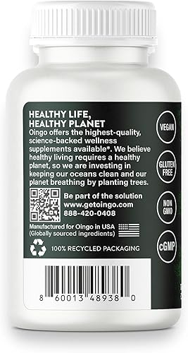 Miniatura 3 de Cápsulas de inmunidad diaria, quercetina, hongo reishi, zinc, aceite de orégano y vitamina C, 120 cápsulas vegetales