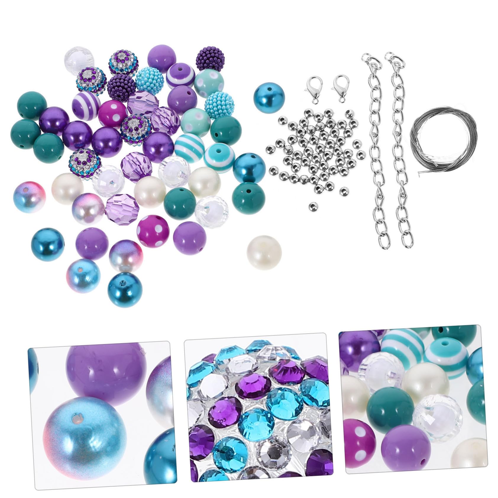 TEHAUX 250stücke Acrylperlen Für Schmuckherstellung Bunte Beads Für Armbänder Ohrringe Und Bastelprojekte Langlebig Und Komfortabel Handhabung