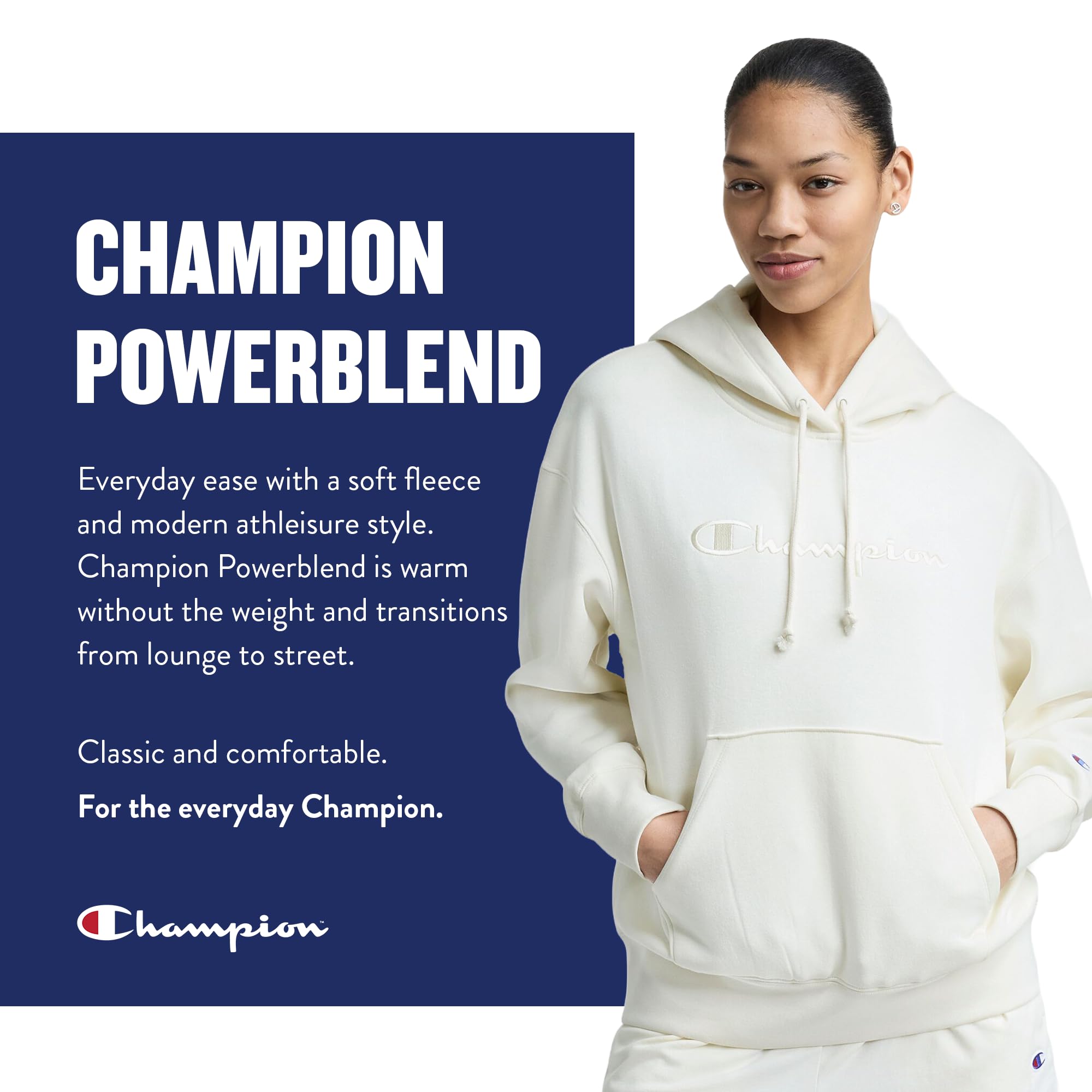 Champion Powerblend Relaxed Crew (Colori Pensionati) Pullover Donna