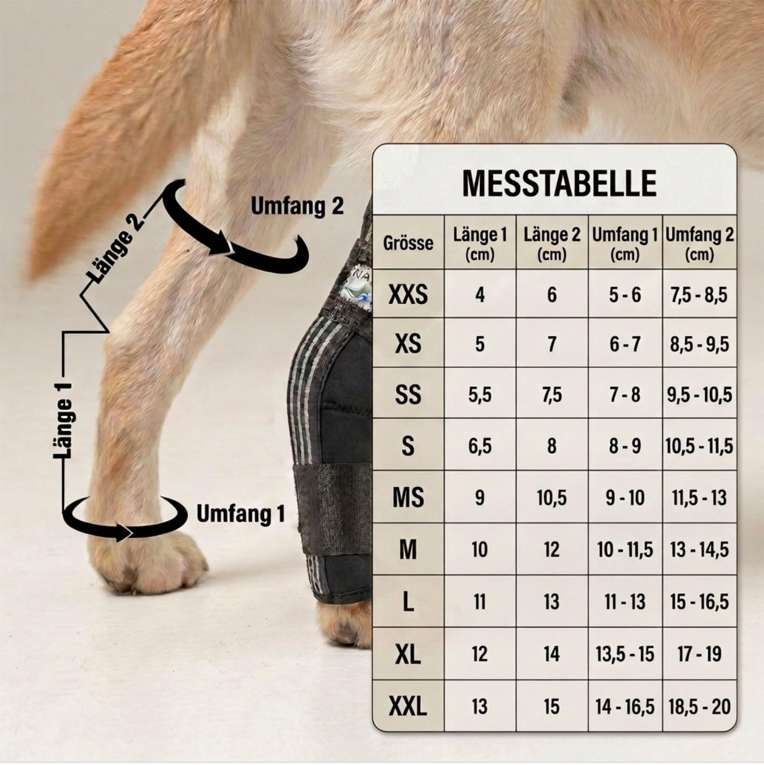 Nature Pet Fascia di Protezione per Le articolazioni Tarsale/Caviglia, Angolo di 135° per Cani (Lunghezza 7)